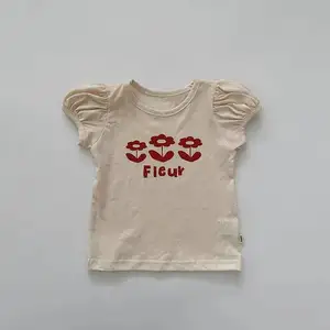 Toddler Baby Cotton T Shirt for Kids Fashion bubble sleeve sleeves Design Summer T Girls