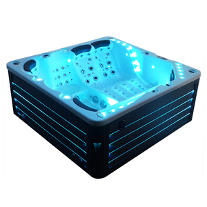 Sang trọng Acrylic Vỏ bồn tắm nước nóng ngoài trời hồ bơi <span class=keywords><strong>Spa</strong></span> bên massage tắm - Product Image 4