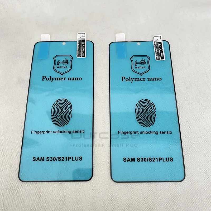 Atacado PMMA + Polímero PET Nano Película de Proteção Do Telefone Móvel Para Samsung S21 5G S21Plus S21Ultra S30 Anti Queda protetor de tela