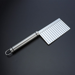 Tagliapatatine Ondulate in Acciaio Inox 304, Affettatrice Manuale Professionale per Patate, Verdure e Frutta, Utensile da Cucina - Product Image 3