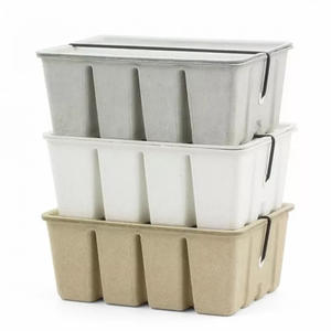 Boîtes de rangement à fentes biodégradables pour produits ménagers et vaisselle Utilisation écologique écologique - Product Image 4