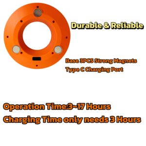 Màu đỏ màu xanh hổ phách nhấp nháy khả năng hiển thị cao <span class=keywords><strong>LED</strong></span> giao thông Vòng cảnh báo ánh sáng có thể sạc lại khẩn cấp nhấp nháy đèn hiệu cho an toàn đường bộ - Product Image 4