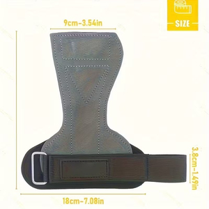 Poignées de gymnastique en cuir de qualité supérieure, protège-mains pour l'entraînement en salle de sport, protège-paumes pour la musculation, équipement d'entraînement personnalisé - Product Image 5