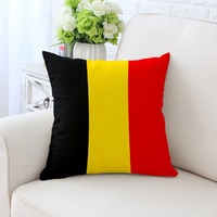 Housses de coussin, taie d'oreiller drapeau national en lin carré moderne housse de coussin de canapé à impression numérique, pour différents pays