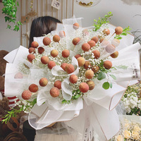 Kertas Pembungkus Bunga Jelly Film Grosir Baru Tahan Air Berpinggir Emas Perlengkapan Florist Segar untuk Buket Bunga