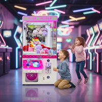 Machine à griffes métallique avec garantie d'un an et accepteur de billets pour centres de jeux