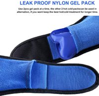 Pack de glace pour visage pour les dents de sagesse, la tête de la mâchoire et le menton, packs de gel chaud et froid réutilisables avec 4 packs de gel de thérapie par le froid chaud