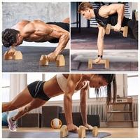 Barres de Dip en Bois de Pin pour Calisthénie et Street Workout – Station de Parallettes