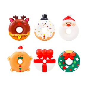 Nouveau jouet souple en mousse PU pour Noël, mini jouet anti-stress Père Noël Bonhomme de neige, dessin animé à presser, soulagement de l'anxiété, rebond lent, pour enfants JK Unisexe - Product Image 2