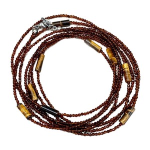 Collier ras du cou multi-brins en agate, pierre naturelle, style bohème, pour femme, usage quotidien, fabriqué en Chine, modèle JX028 - Product Image 4