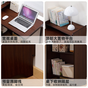 Small apartment home folding table, children's study table, bedroom corner folding desk, multi-functional computer desk - Product Image 3