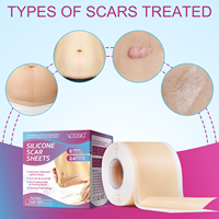 Ruban cicatrisant en gel de silicone souple et respirant, efficace et réutilisable, sans douleur, marque privée South Moon