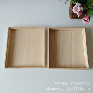 <b>Wooden</b> Storage <b>Box</b> <b>Square</b> 6cm Solid Wood Hand Polished Gift Candy Jewelry <b>Box</b> - Product Image 4