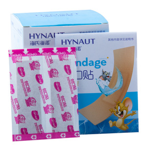 Pansement Hynaut imperméable élastique non tissé 100 pièces, pansement médical pour plaies, trousse de premiers soins portable - Product Image 1