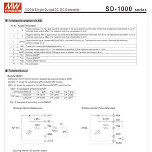 MEAN WELL SD-1000L-24 1000W DC-DC Converter 19-72V 24V 40A ตัวแปลงไฟแบบอินพุตกว้าง ตัวเรือนอะลูมิเนียม สำหรับอุตสาหกรรม ไฟ LED แสงสว่างแบบกระจาย - Product Image 4