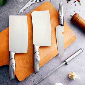 Household kitchen knife set, stainless steel knife, super sharp cleaver, bone <b>cutter</b>, street vendor knife, all-steel knife - Product Image 1