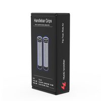Huoli 145mm Pro Stunt Kick Scooter Grips Cubiertas de manillar de bicicleta de goma suave negra con extremos de barra de plástico Odi Grip