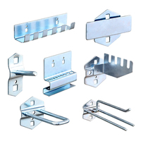 Supports de tournevis galvanisés pour panneaux perforés, usage industriel intensif