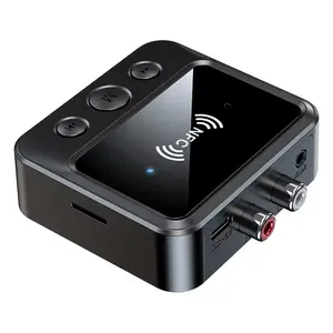 2024 HG NFC receptor Bluetooth de conexão rápida 5.1 adaptador de áudio suporte de canal duplo cartão TF MP3 player
