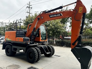 Excavadora de Ruedas Hidráulica Hanix DX150WE Naranja, Máquina de Movimiento de Tierras para Construcción - Product Image 4