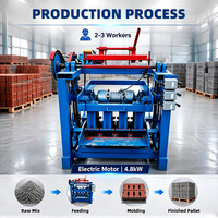 Machine à fabriquer des briques en ciment par vibration électrique 220V 380V avec moules pour briques creuses standard poreuses