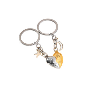 WOWEI dos almas un corazón llavero para pareja deseando piedra creativo a juego llavero relación joyería llavero - Product Image 5