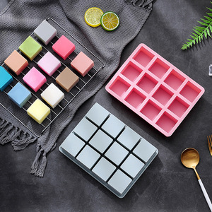OEM ODM Professional Food Grade Diy Baby Food <b>Small</b> Square <b>Chocolate</b> <b>Bars</b> Silicon Molds - Product Image 4