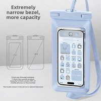 Sac étanche pour téléphone portable de grande taille pour l'extérieur avec sangle, pochette flottante pour téléphone, sac étanche pour la natation