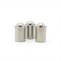 HR Stainless Steel Positioning Ball Head Plunger Fastener Stepless Press Light Touch Spring Pin Polished Finish Model HR-100