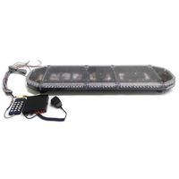 Lampu Strobo LED Bar Baru JZ TECH TBD-8700B- 1.2m Dua Warna Berkedip 12V/12-24VDC Ukuran Penuh Aksesoris Sirine Speaker Mobil