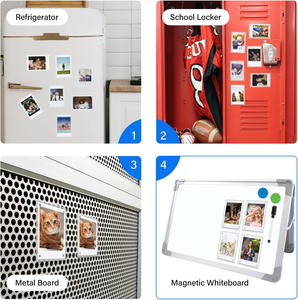 Cadre magnétique en acrylique pour réfrigérateur de 2,36 x 3,54 pouces, cadre photo magnétique double face pour films <span class=keywords><strong>Instax</strong></span> <span class=keywords><strong>Mini</strong></span> - Product Image 5