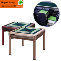 Table de Mahjong pliable ultra-mince à 4 carreaux de sortie Machine automatique de tables de Mahjong