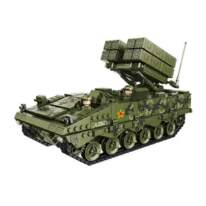 Panlos 639009 1149 шт. военная армия Df41 Международная Континентальная пуленепробиваемая ракета Грузовик 5 солдат оружие мальчик строительные блоки игрушка