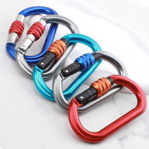 Hight Quality Locking Climbing Carabiner <b>Hook</b> <b>Clips</b> Camping Survival EDC Climb Carabiner for Hammocks Camping - Product Image 6