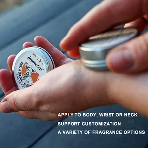 Perfume sólido da etiqueta privada, embalagem conveniente e portátil para homens perfume de colônia sólida