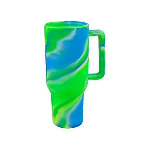 BPA-frei wiederverwendbar isoliert benutzerdefiniert niedlich bier tee geschenk Silikon Reisen tragbar Sublimation Kaffee Wein becher tasse mit logo