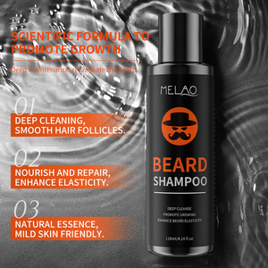Shampooing pour <span class=keywords><strong>barbe</strong></span> et visage personnalisé, nettoyant en profondeur, adoucissant, fortifiant, antipelliculaire, hydratant, avec biotine pour hommes - Product Image 3