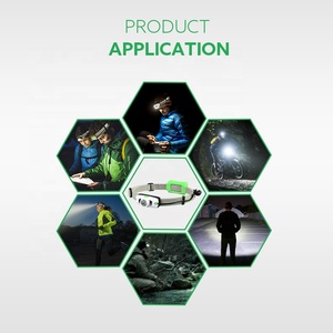 Fabricant certifié BSCI, lampe frontale LED rechargeable par USB à détecteur de mouvement, 500 lumens, lampe frontale de course - Product Image 6