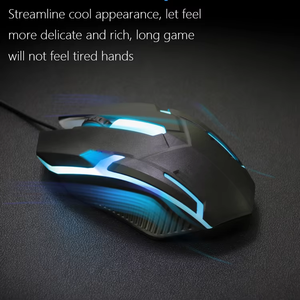 <span class=keywords><strong>Mouse</strong></span> da Gaming Ergonomico 3D di Alta Qualità ed Economico, 1200DPI, <span class=keywords><strong>con</strong></span> Illuminazione Respirante, USB Cablato per PC Desktop e Laptop - Product Image 4