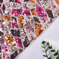 Tissu en tulle brodé de sequins brillant, respirant et infroissable 240 g/m² pour robes – Meilleures ventes