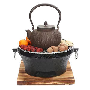 Parrilla Hibachi Japonesa <span class=keywords><strong>de</strong></span> Hierro Fundido para Interiores, con <span class=keywords><strong>Estufa</strong></span> a Gas y Rejilla <span class=keywords><strong>de</strong></span> Alambre, para RV, Exteriores, Hotel, Auto, Hogar, Picnic - Product Image 5