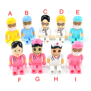 कार्टून प्रकार डॉक्टर नर्स मेमोरी स्टिक Pendrive 64gb Cle यूएसबी फ्लैश डिस्क ड्राइव 16gb 4 8 32 128gb कार्टून यूएसबी फ्लैश ड्राइव - Product Image 2