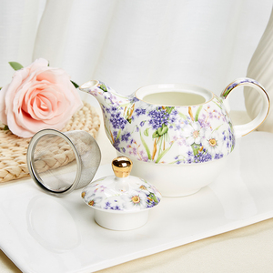 หม้อชาและถ้วยสำหรับหนึ่งคนชาสำหรับหนึ่งชุดกาแฟกาน้ำชาเซรามิก - Product Image 4