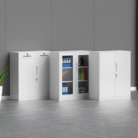 Armoire de classement commerciale moderne en acier, réglable, avec portes sécurisées verrouillables, conception mobile, écologique, pour usage scolaire et stockage de documents sensibles
