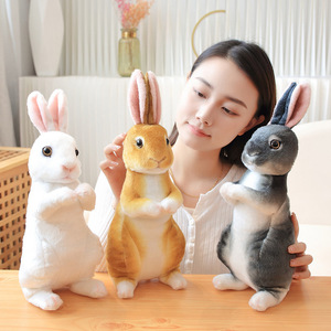 Vente en gros et personnalisation OEM/ODM : Peluche Lapin de Pâques, jouet en peluche réaliste avec oreilles souples, adorable lapin en peluche, poupée lapin mignonne - Product Image 4