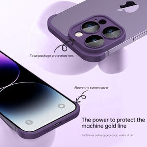 Anti Chute <span class=keywords><strong>Coin</strong></span> Cas Pour <span class=keywords><strong>Iphone</strong></span> 15 14 13pro Max Bordure <span class=keywords><strong>Coin</strong></span> Mobile Téléphone Protection Tpu Silicone Protecteur Lentille - Product Image 3