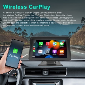 (Chúng tôi/EU kho) podofo xách tay không dây Carplay & Android Auto Car đài phát thanh autoestereo 7 <span class=keywords><strong>inch</strong></span> màn hình cảm ứng GPS BT FM thông minh Pnd - Product Image 2