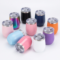 Gobelet à vin en acier inoxydable 304 de haute qualité, tasse à café réutilisable avec logo personnalisé pour un usage quotidien