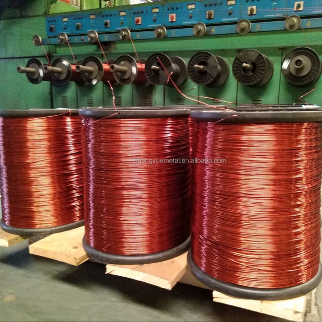 1.00-5.00mm Polyamide Compound 220 130 Class Polyester Enameled Round Aluminum Wire Copper Wire for Motor Transformer