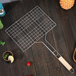 Pince à poisson grillée en métal, grille de barbecue pour camping, pour steak, <span class=keywords><strong>ailes</strong></span> de poulet, saucisses, galettes de hamburger - Product Image 5